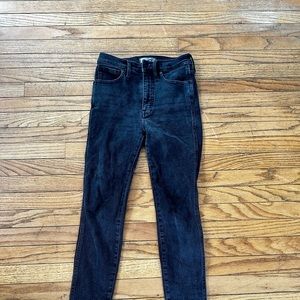 Madewell 10” high rise skinny jeans washed black